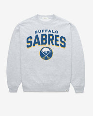 BUFFALO SABRES CAMPUS ARCH CLOUD '47 OVERSIZED CREW WOMENS RELAY GREY