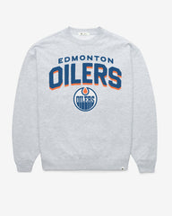 EDMONTON OILERS CAMPUS ARCH CLOUD '47 OVERSIZED CREW WOMENS RELAY GREY
