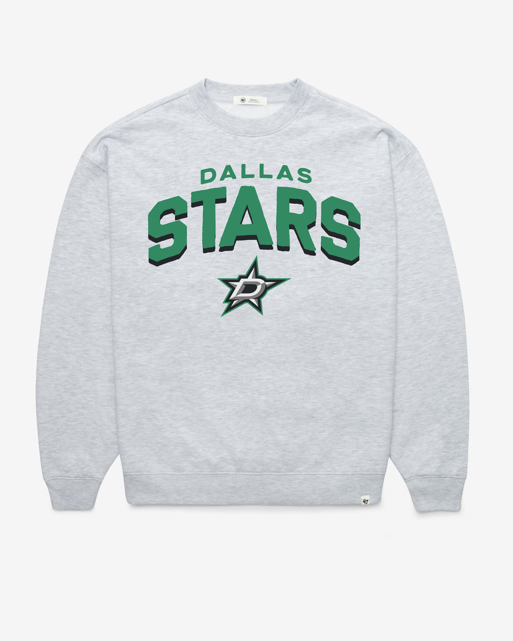 DALLAS STARS CAMPUS ARCH CLOUD '47 OVERSIZED CREW WOMENS RELAY GREY