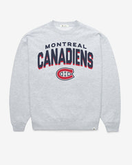 MONTREAL CANADIENS CAMPUS ARCH CLOUD '47 OVERSIZED CREW WOMENS RELAY GREY
