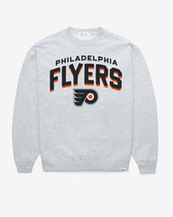 PHILADELPHIA FLYERS CAMPUS ARCH CLOUD '47 OVERSIZED CREW WOMENS RELAY GREY