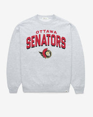 OTTAWA SENATORS CAMPUS ARCH CLOUD '47 OVERSIZED CREW WOMENS RELAY GREY