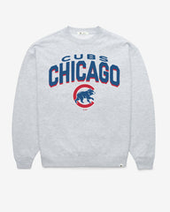 CHICAGO CUBS CAMPUS ARCH CLOUD '47 OVERSIZED CREW WOMENS RELAY GREY