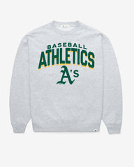 ATHLETICS BASEBALL CAMPUS ARCH CLOUD '47 OVERSIZED CREW WOMENS RELAY GREY