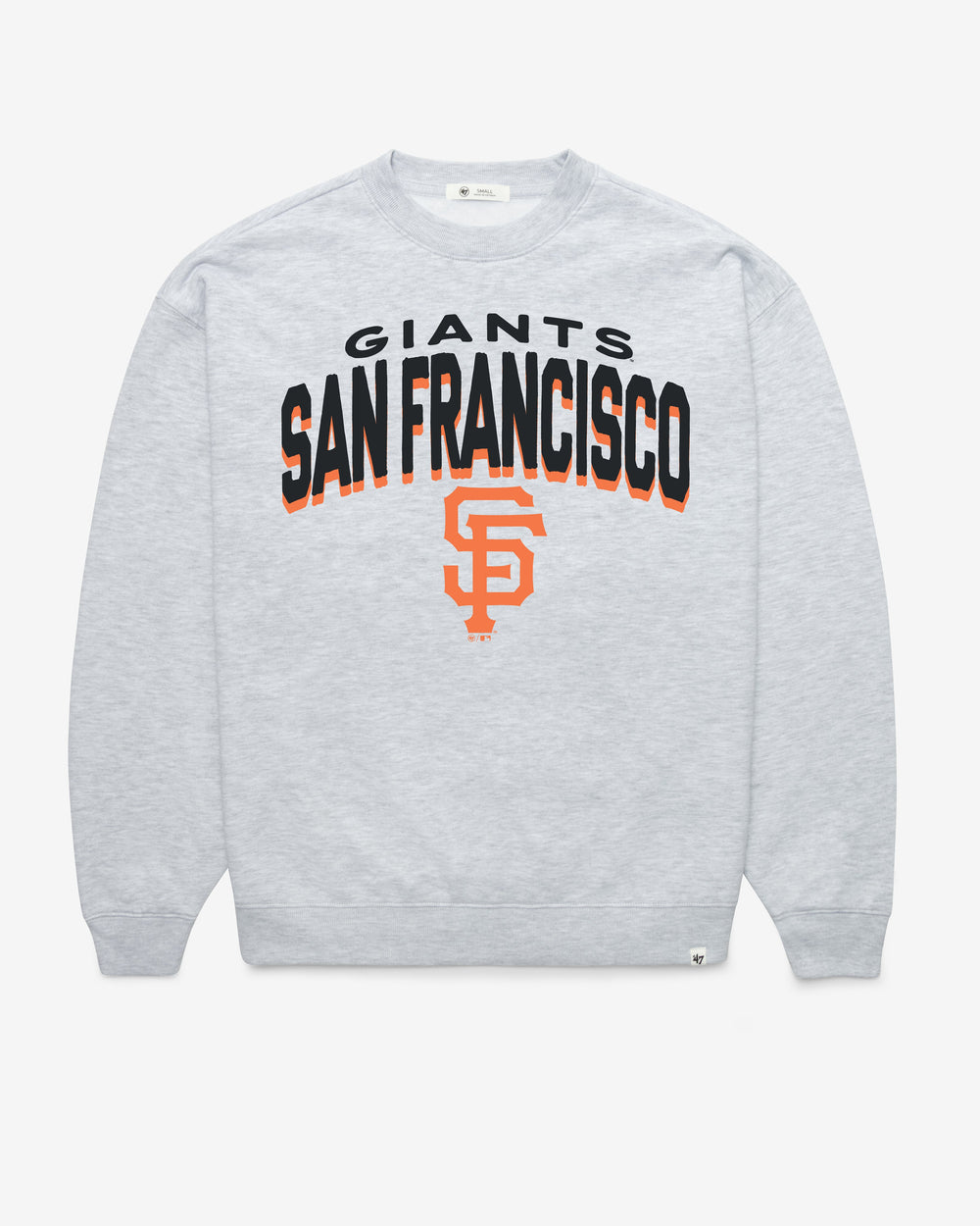 SAN FRANCISCO GIANTS CAMPUS ARCH CLOUD '47 OVERSIZED CREW WOMENS RELAY GREY