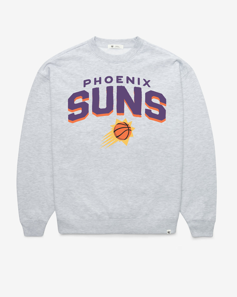 PHOENIX SUNS CAMPUS ARCH CLOUD '47 OVERSIZED CREW WOMENS RELAY GREY