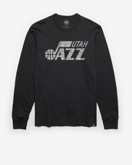 UTAH JAZZ PREMIER '47 FRANKLIN LONG SLEEVE TEE FLINT BLACK