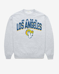 LOS ANGELES RAMS CAMPUS ARCH CLOUD '47 OVERSIZED CREW WOMENS RELAY GREY