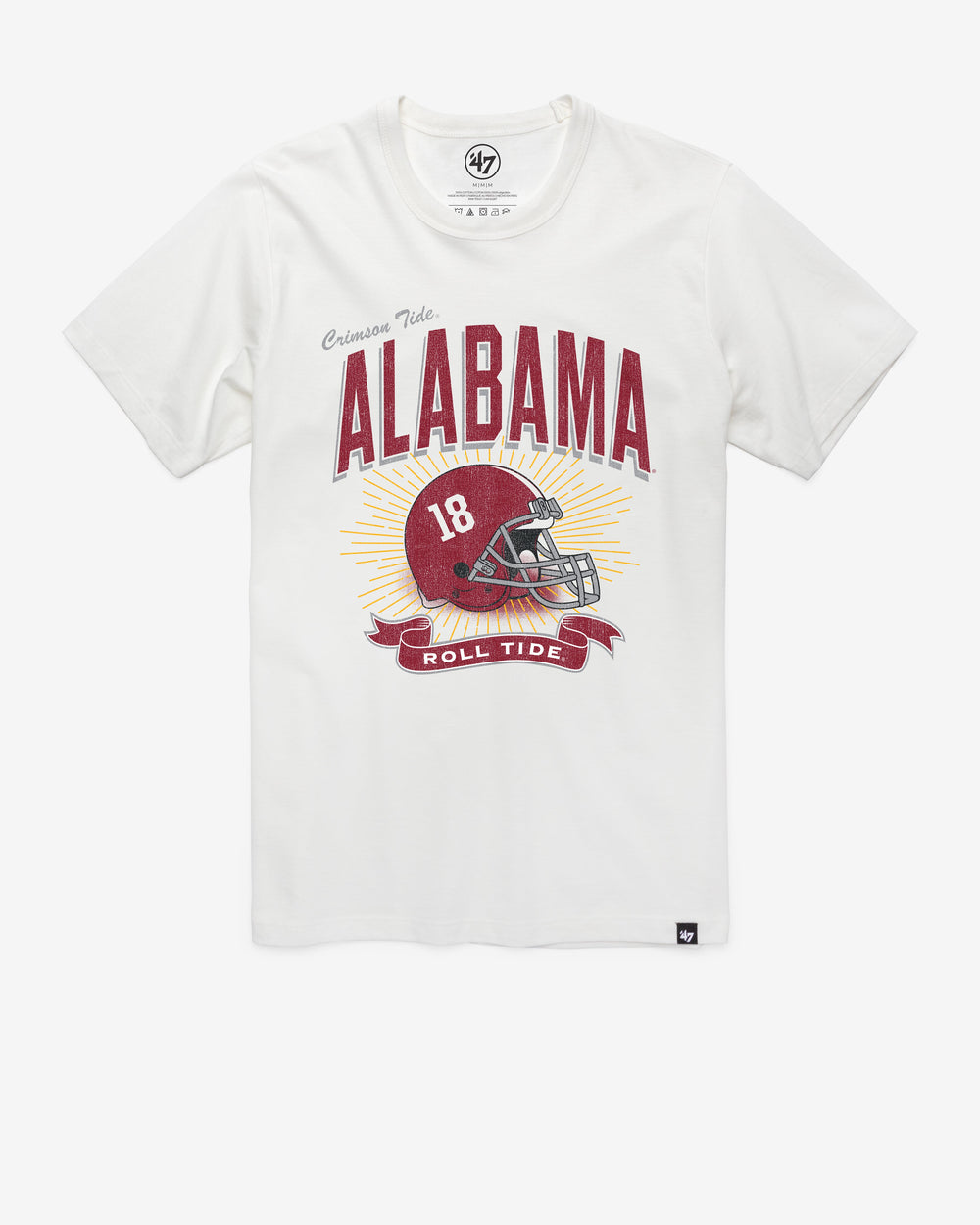 ALABAMA CRIMSON TIDE PRIME PLAY '47 FRANKLIN TEE WHITE WASH