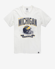 MICHIGAN WOLVERINES PRIME PLAY '47 FRANKLIN TEE WHITE WASH