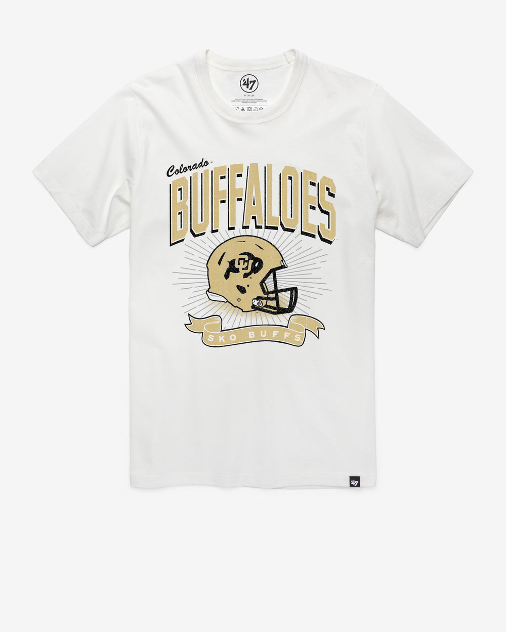 COLORADO BUFFALOES PRIME PLAY '47 FRANKLIN TEE WHITE WASH