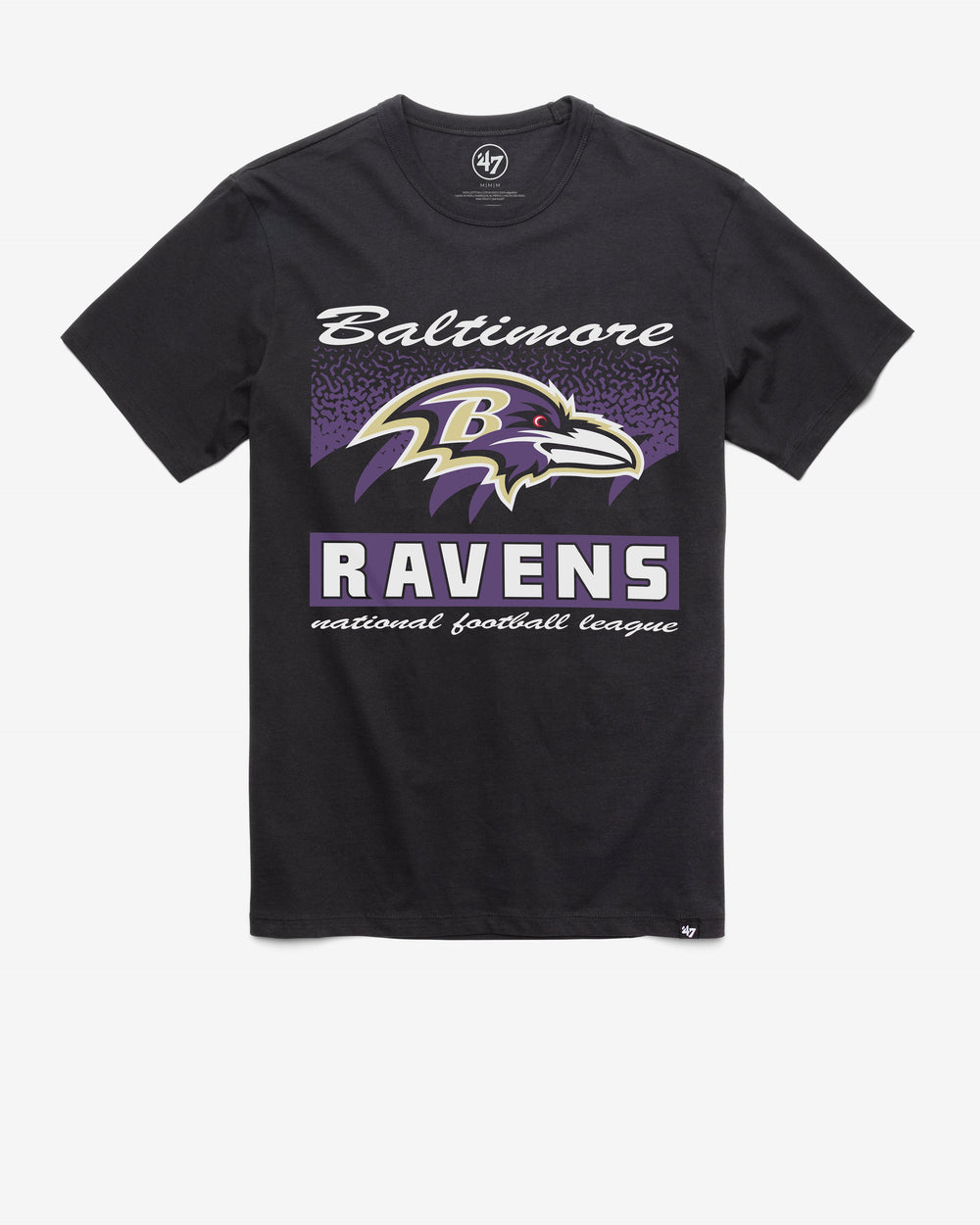BALTIMORE RAVENS WAVER '47 FRANKLIN TEE FLINT BLACK
