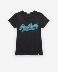 CAROLINA PANTHERS TAIL SWEEP '47 FRANKIE TEE WOMENS FLINT BLACK