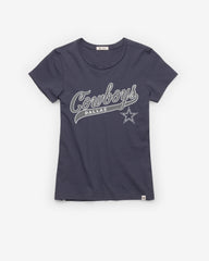 DALLAS COWBOYS TAIL SWEEP '47 FRANKIE TEE WOMENS ATLAS BLUE