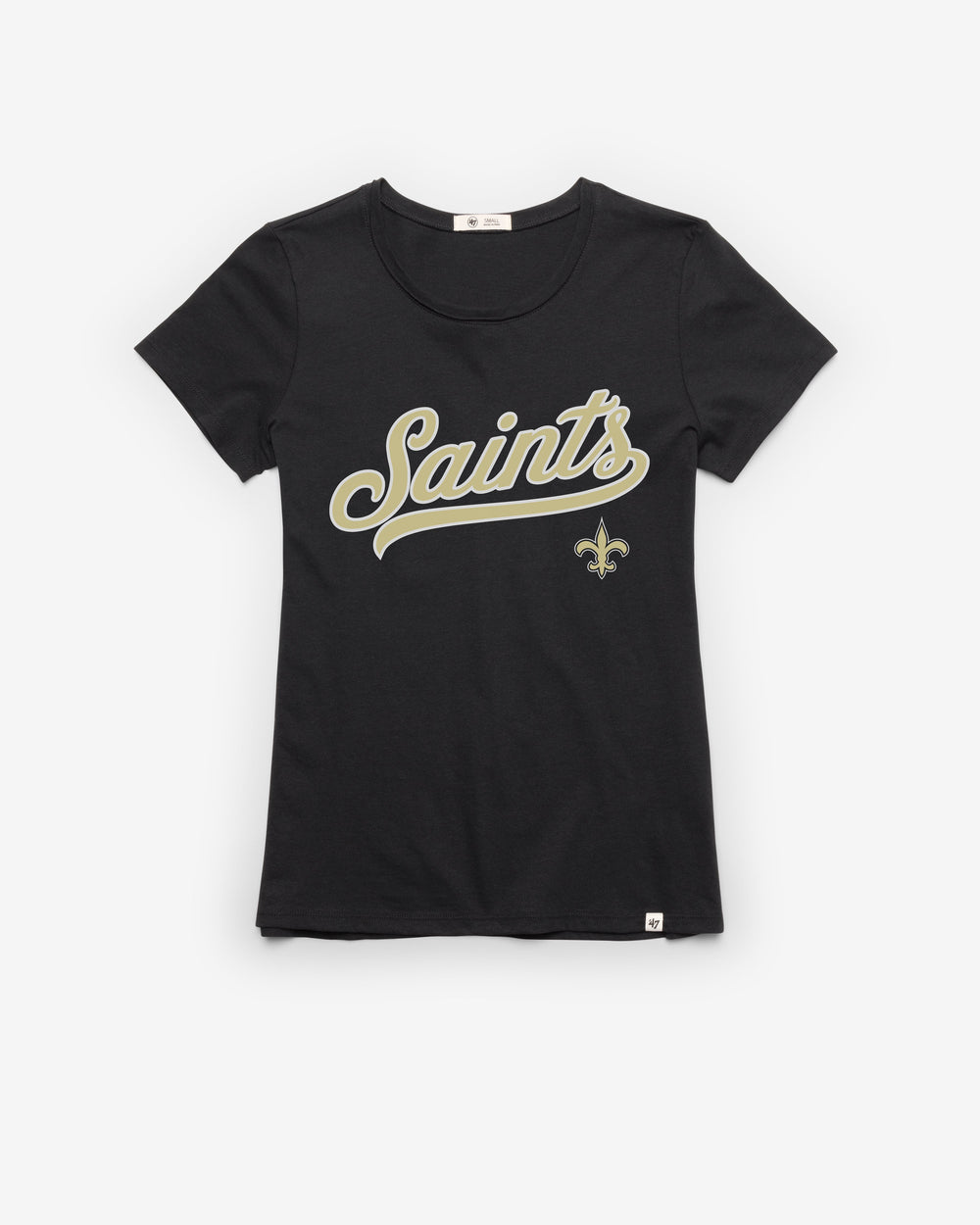 NEW ORLEANS SAINTS TAIL SWEEP '47 FRANKIE TEE WOMENS FLINT BLACK