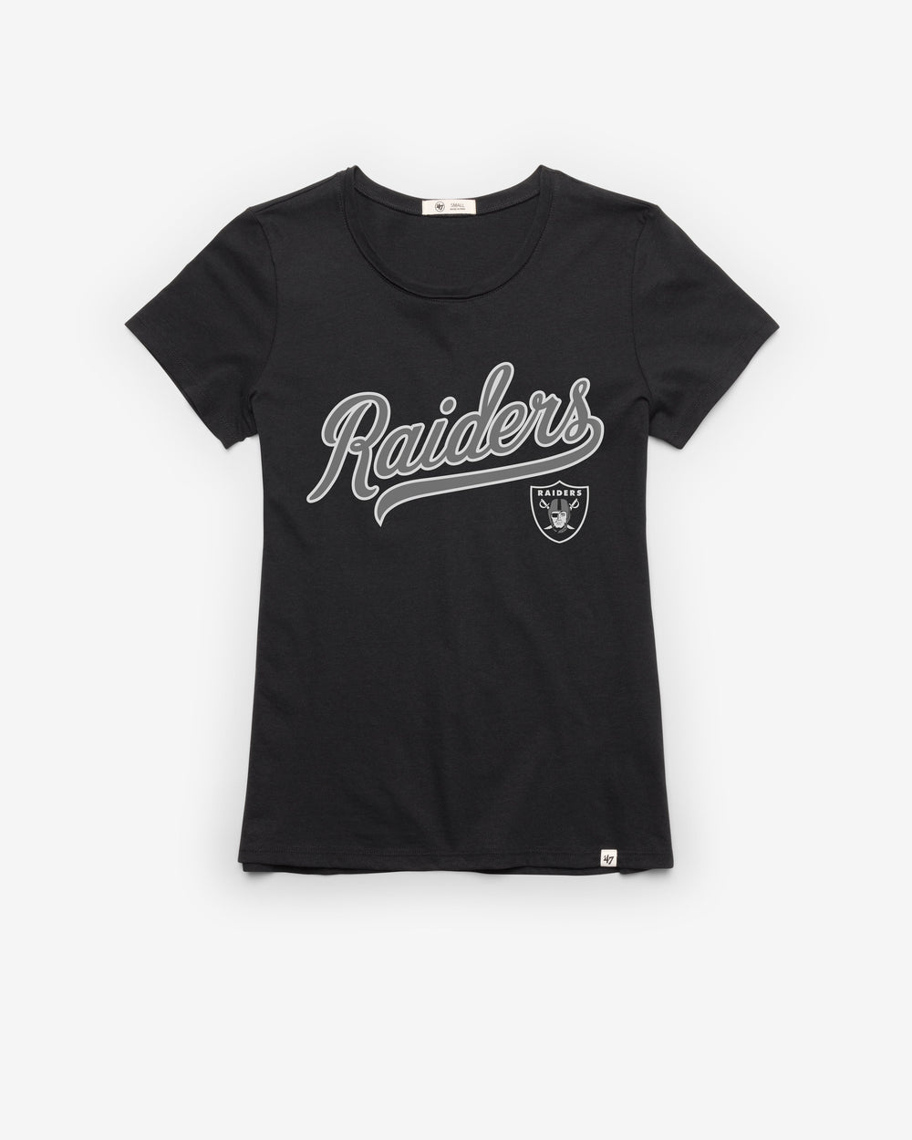 LAS VEGAS RAIDERS TAIL SWEEP '47 FRANKIE TEE WOMENS FLINT BLACK