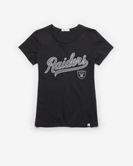 LAS VEGAS RAIDERS TAIL SWEEP '47 FRANKIE TEE WOMENS FLINT BLACK