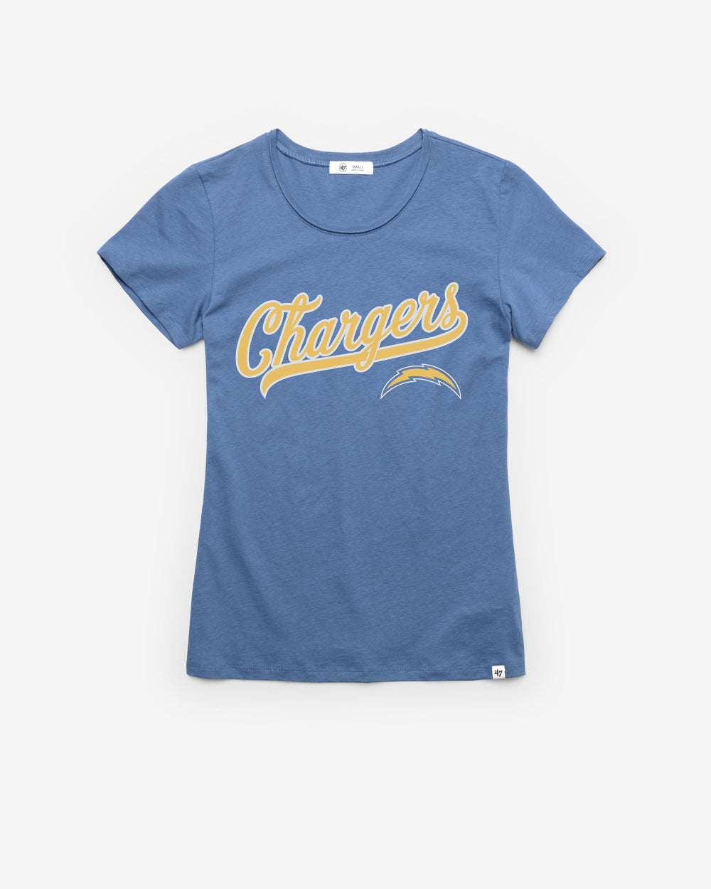 LOS ANGELES CHARGERS TAIL SWEEP '47 FRANKIE TEE WOMENS CADET BLUE