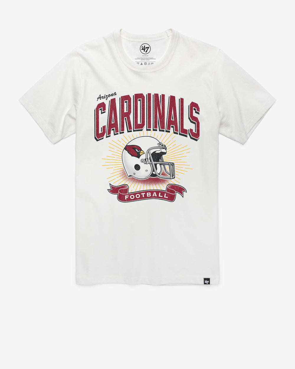 ARIZONA CARDINALS HISTORIC PRIME PLAY '47 FRANKLIN TEE WHITE WASH