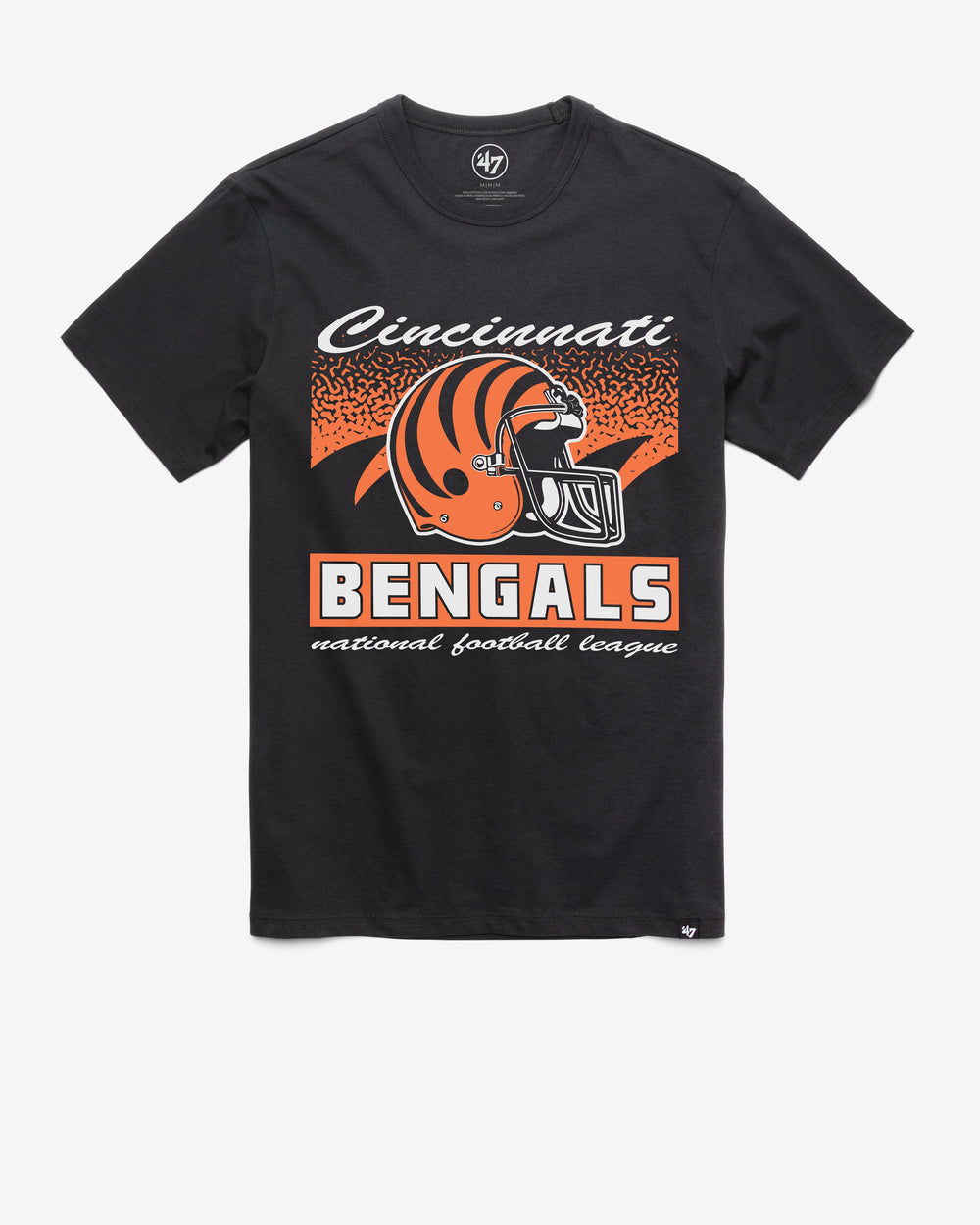 CINCINNATI BENGALS HISTORIC WAVER '47 FRANKLIN TEE FLINT BLACK