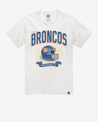 DENVER BRONCOS HISTORIC PRIME PLAY '47 FRANKLIN TEE WHITE WASH