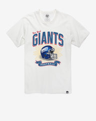 NEW YORK GIANTS HISTORIC PRIME PLAY '47 FRANKLIN TEE WHITE WASH