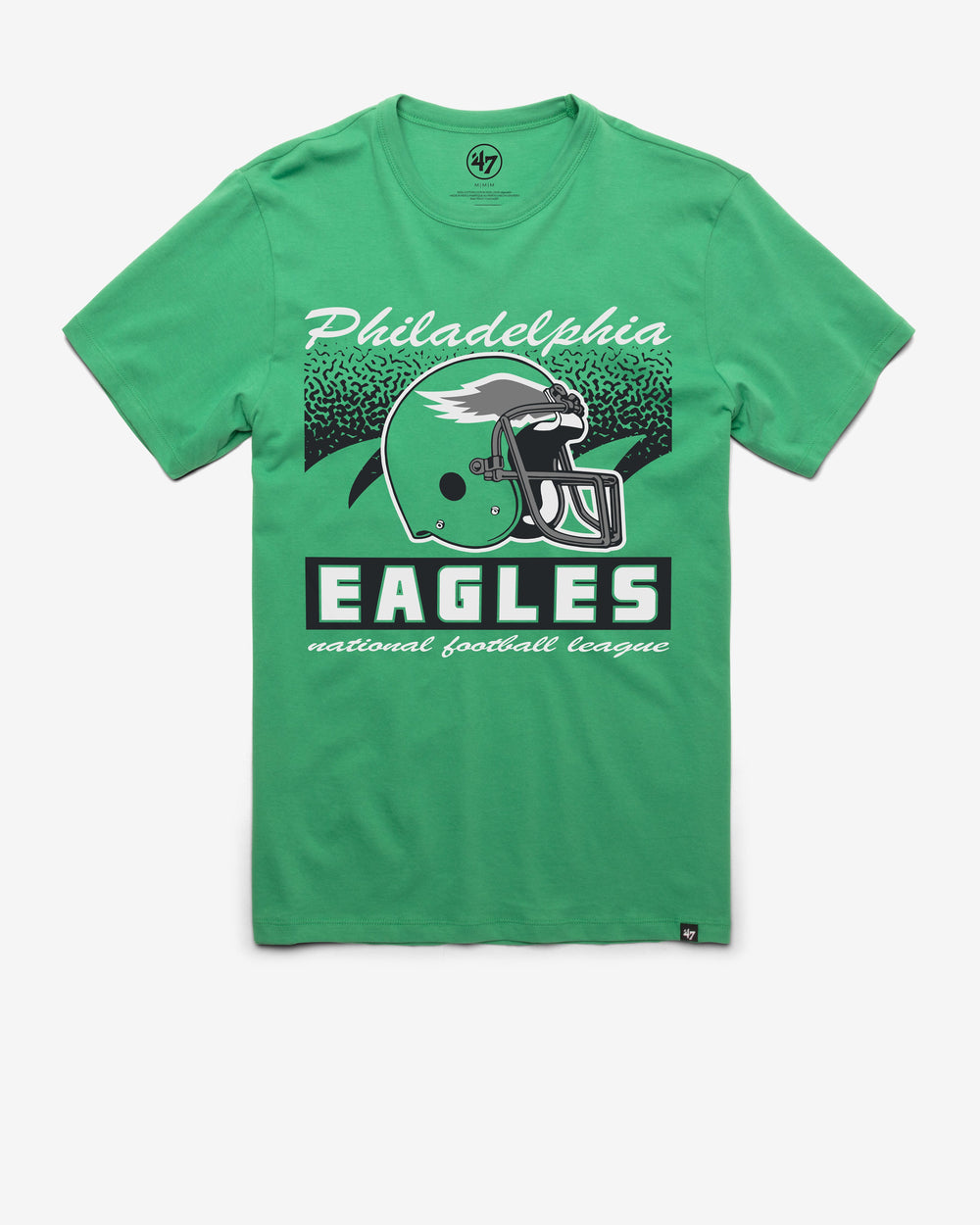 PHILADELPHIA EAGLES HISTORIC WAVER '47 FRANKLIN TEE ORCHARD GREEN