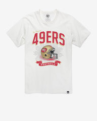 SAN FRANCISCO 49ERS HISTORIC PRIME '47 PLAY FRANKLIN TEE WHITE WASH