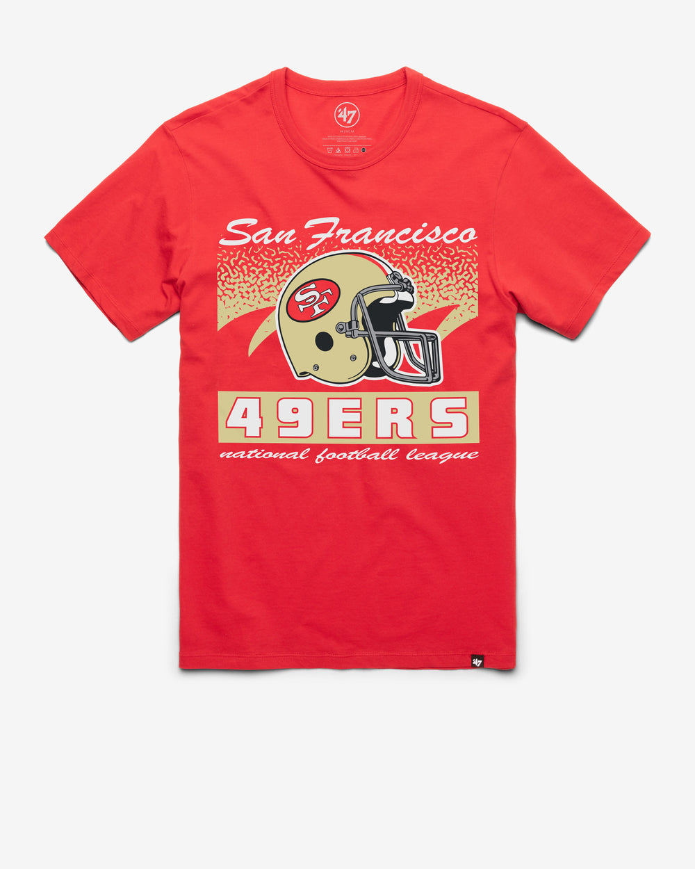 SAN FRANCISCO 49ERS HISTORIC WAVER '47 FRANKLIN TEE RACER RED