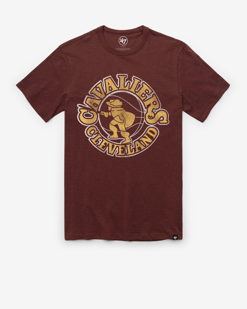 CLEVELAND CAVALIERS HARDWOOD CLASSICS GRIT '47 SCRUM TEE MAROON