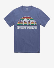 DENVER NUGGETS HARDWOOD CLASSICS GRIT '47 SCRUM TEE BLEACHER BLUE