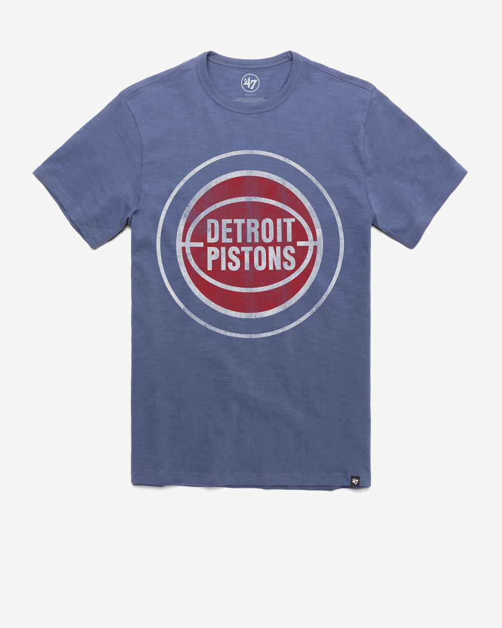 DETROIT PISTONS HARDWOOD CLASSICS GRIT '47 SCRUM TEE BLEACHER BLUE