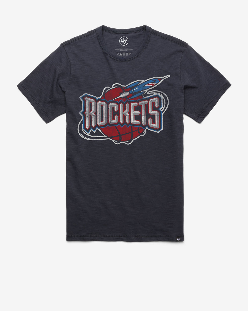 HOUSTON ROCKETS HARDWOOD CLASSICS GRIT '47 SCRUM TEE FALL NAVY