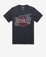 HOUSTON ROCKETS HARDWOOD CLASSICS GRIT '47 SCRUM TEE FALL NAVY
