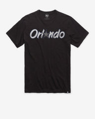 ORLANDO MAGIC HARDWOOD CLASSICS GRIT WORDMARK '47 SCRUM TEE JET BLACK