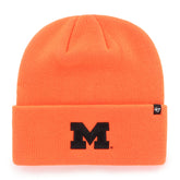 MICHIGAN WOLVERINES HUNTER '47 CUFF KNIT NEON ORANGE