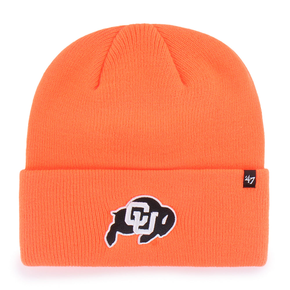COLORADO BUFFALOES HUNTER '47 CUFF KNIT NEON ORANGE