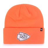 KANSAS CITY CHIEFS HUNTER '47 CUFF KNIT NEON ORANGE