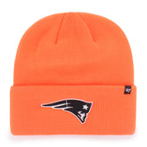 NEW ENGLAND PATRIOTS HUNTER '47 CUFF KNIT NEON ORANGE