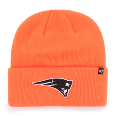 NEW ENGLAND PATRIOTS HUNTER '47 CUFF KNIT NEON ORANGE