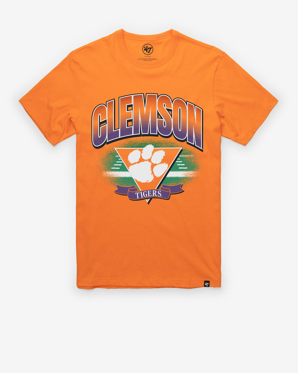 CLEMSON TIGERS ARENA FADE '47 FRANKLIN TEE SIGNAL ORANGE