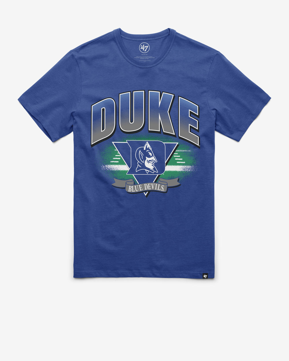 DUKE BLUE DEVILS ARENA FADE '47 FRANKLIN TEE JETTY BLUE