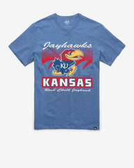 KANSAS JAYHAWKS WAVER '47 FRANKLIN TEE CADET BLUE