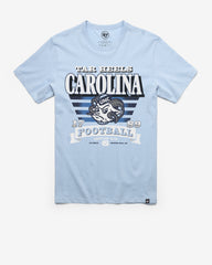 NORTH CAROLINA TAR HEELS UNC STRIPE SPLASH '47 FRANKLIN TEE GULF BLUE