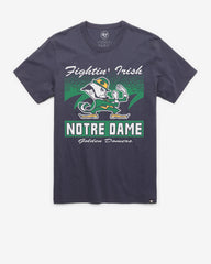 NOTRE DAME FIGHTIN IRISH WAVER '47 FRANKLIN TEE ATLAS BLUE