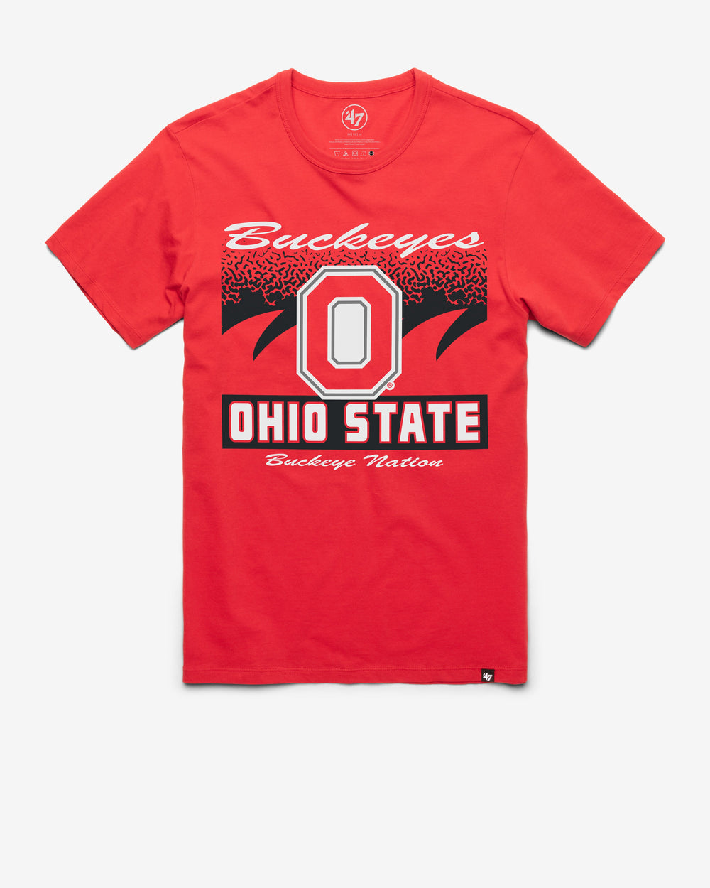 OHIO STATE BUCKEYES WAVER '47 FRANKLIN TEE RACER RED