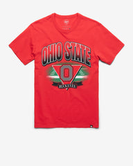 OHIO STATE BUCKEYES ARENA FADE '47 FRANKLIN TEE RACER RED