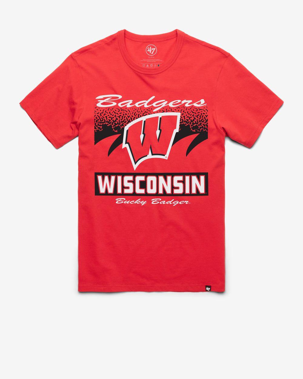 WISCONSIN BADGERS WAVER '47 FRANKLIN TEE RACER RED
