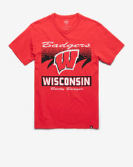 WISCONSIN BADGERS WAVER '47 FRANKLIN TEE RACER RED
