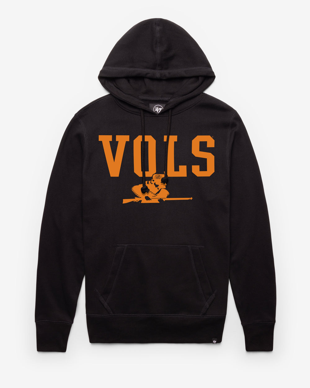 TENNESSEE VOLUNTEERS VINTAGE STRAIGHT BLOCK '47 HEADLINE HOOD JET BLACK